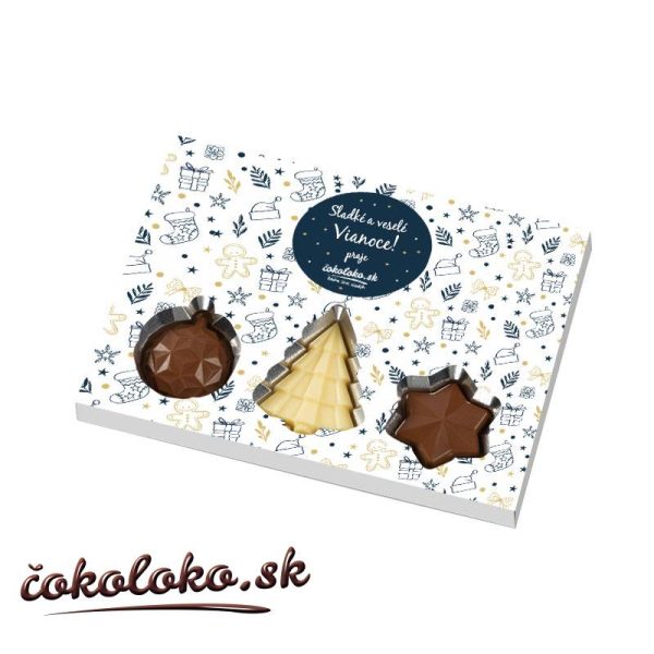 Čokoládová bonboniéra VÁNOČNÍ PŘEKVAPENÍ - Cokoloko.cz